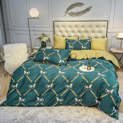 天丝绸棉印花四件套