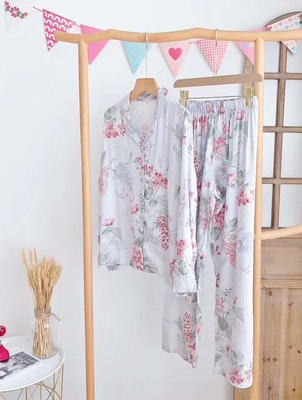 中式复古贡缎居家服